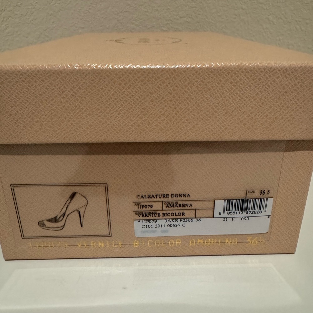 Prada Burgundy Patent Leather Heels - image 7